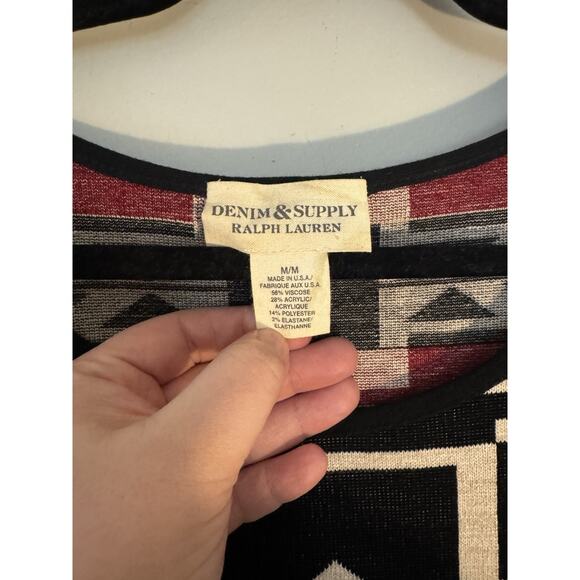 Ralph Lauren Denim & Supply RETIRED Southwest Aztec Print Bodycon Mini Dress - M - Picture 4 of 7